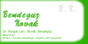 bendeguz novak business card